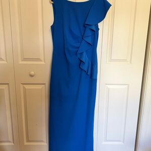 Adrianna Papell Vibrant Blue Asymmetrical Dress